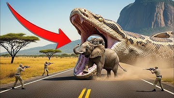 Brave Heroes Save Poor Elephant From Deadly Giant Mutant Python🐍 