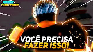 VOCÊ PRECISA FAZER ISSO URGENTEMENTE ? ANIME FIGHTERS SIMULATOR ROBLOX