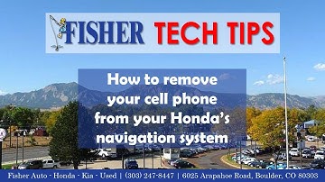 How To: Disconnect your Bluetooth phone from your Honda