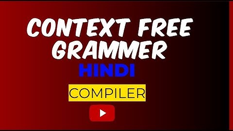 What is Context free grammar in TOC | Formal Definition
