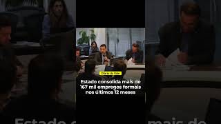 Estado consolida mais de 167 mil empregos formais nos ultimos 12 meses