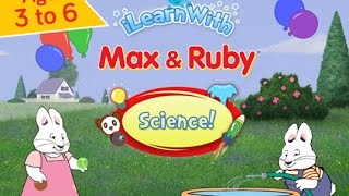 Max vesves Ruby! Science Educational Games by Tribal Nova Best iPad app demo for kids