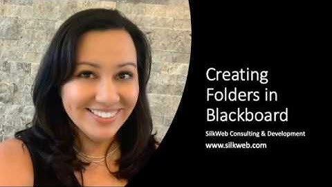 Creating Folders In Blackboard