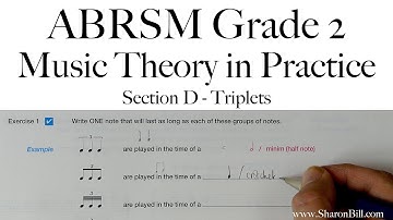ABRSM Grade 2 Music Theory Section D Triplets with Sharon Bill