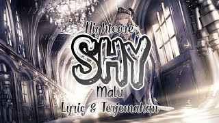 Nightcore | Jay Waetford - Shy || Lyric & Terjemahan