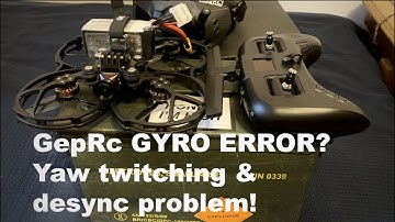 GepRC Cinelog 35 6S Yaw twitching problem/Desync troubleshoot or dead FC?