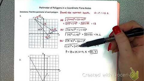 Perimeter of Polygons in a Coordinate Plane