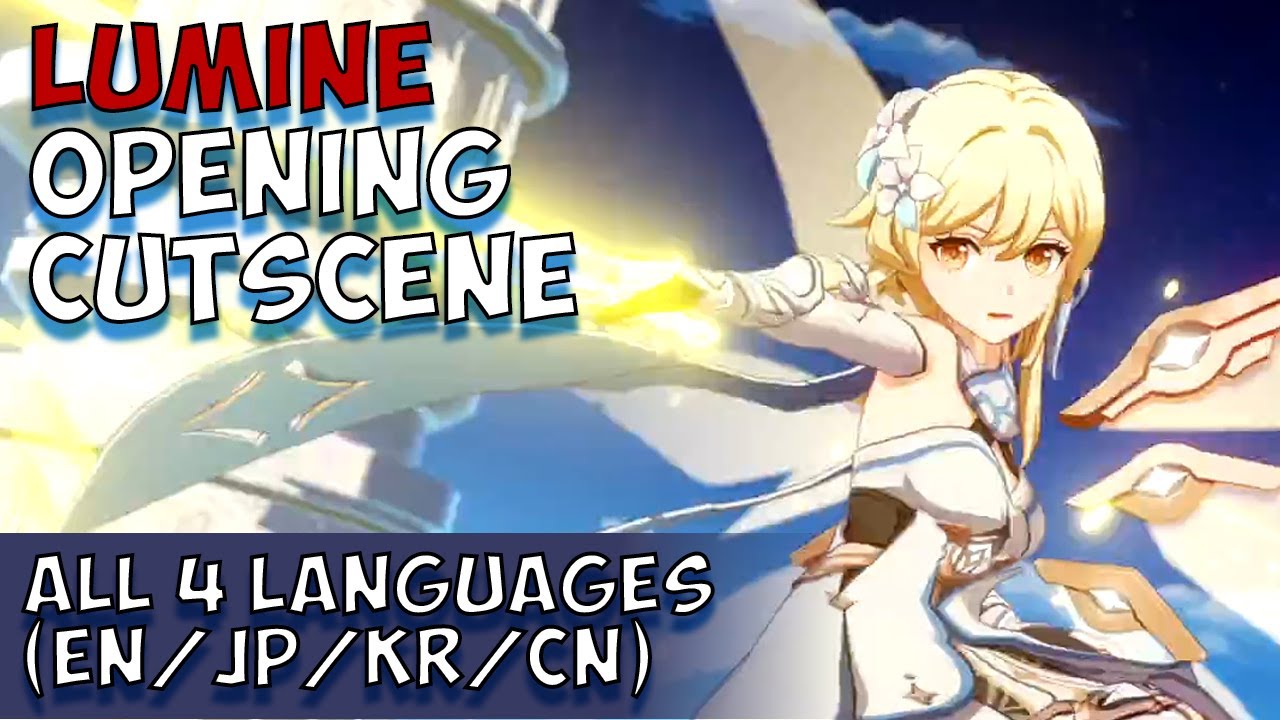 Genshin Impact Opening Cutscene All Languages | Lumine Version - YouTube