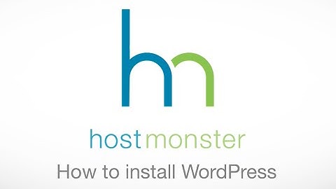 How to install WordPress on Hostmonster.com.