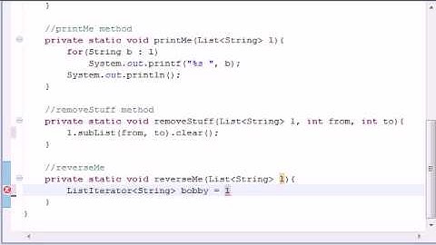 Intermediate Java Tutorial - 7 - LinkedList Program