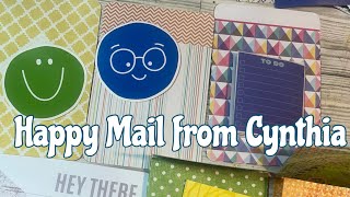 Happy mail from Cynthia and changing out my waterbottle stickers 