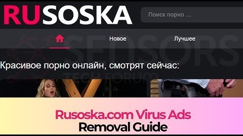 Rusoska.com Pop-ups Virus - How to Remove It