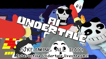 🔴LIVE - AI GENERATED UNDERTALE PARODY! | Suggest Topics With "!topic [topic]"