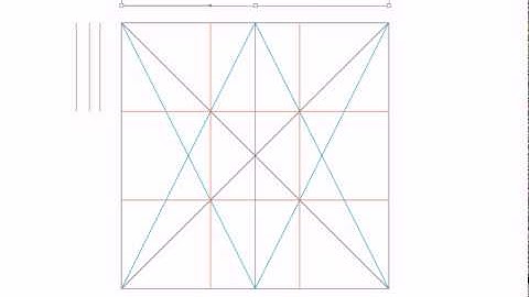 Divide a square or rectangle into perfect thirds in various perspectives