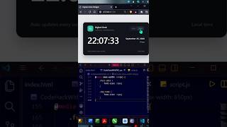 Full Live Time Clock UI using JavaScript 😍 #webdevelopment #htmlcssjs #coding News