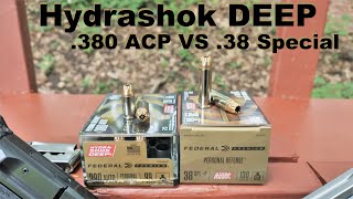 👉🏻Ammo that Does What it's SupPost-ta!👈🏻 Federal Hydrashok DEEP .380 ACP VS .38 Special+P