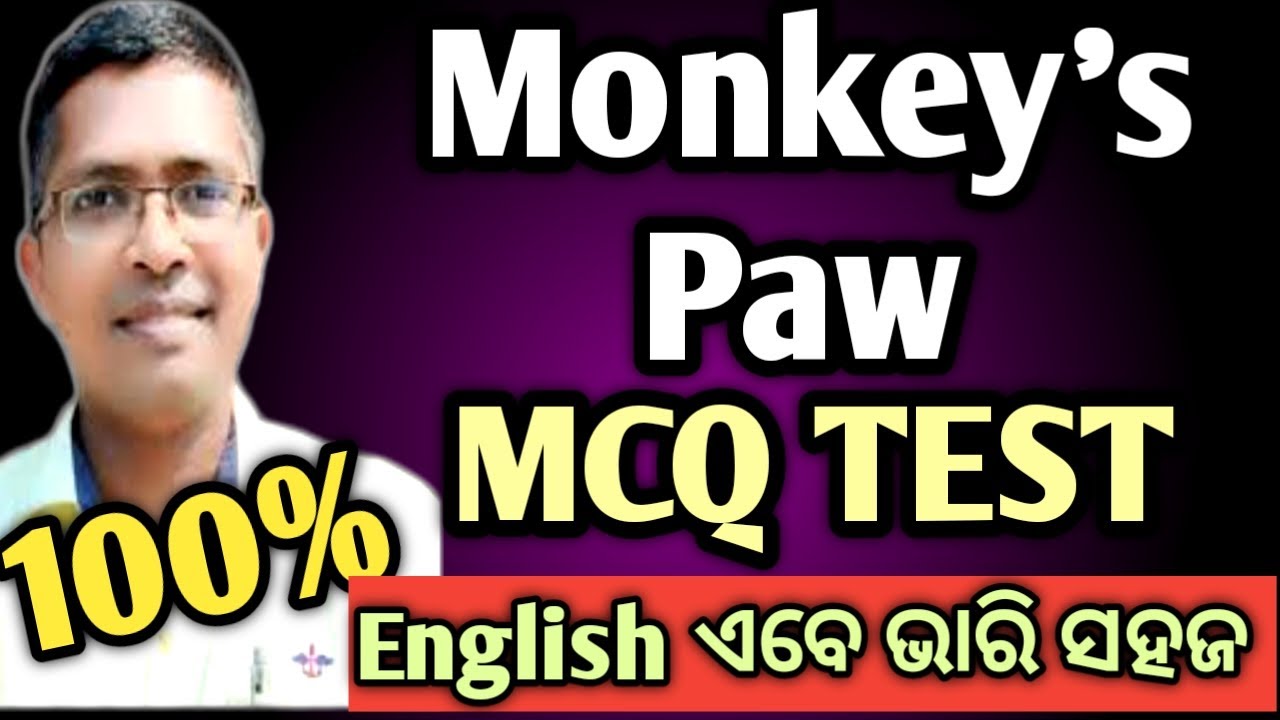 Monkey's Paw mcq questions and answers | chse English Examination paper 2025 #hksir #chseodisha
