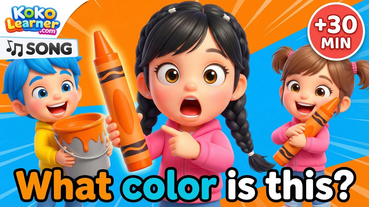Basic Colors Song Learn Colors Song for Kids 🌈 Preschool Color Learning | 30 Minutes ...