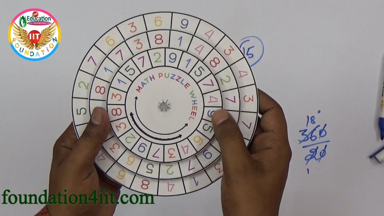 Math Puzzle Wheel || Maths Project || - YouTube