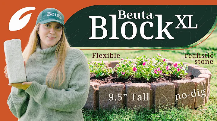Beuta Block XL - 9.5" Inch Raised Garden Retaining Wall, No Dig! | Beuta Landscape Edging