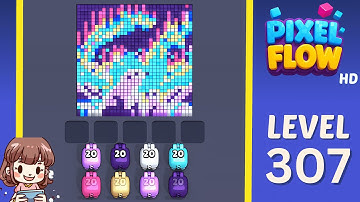 Pixel Flow Level 307 Solution Walkthrough