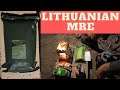 Lithuanian MRE taste test outdoors