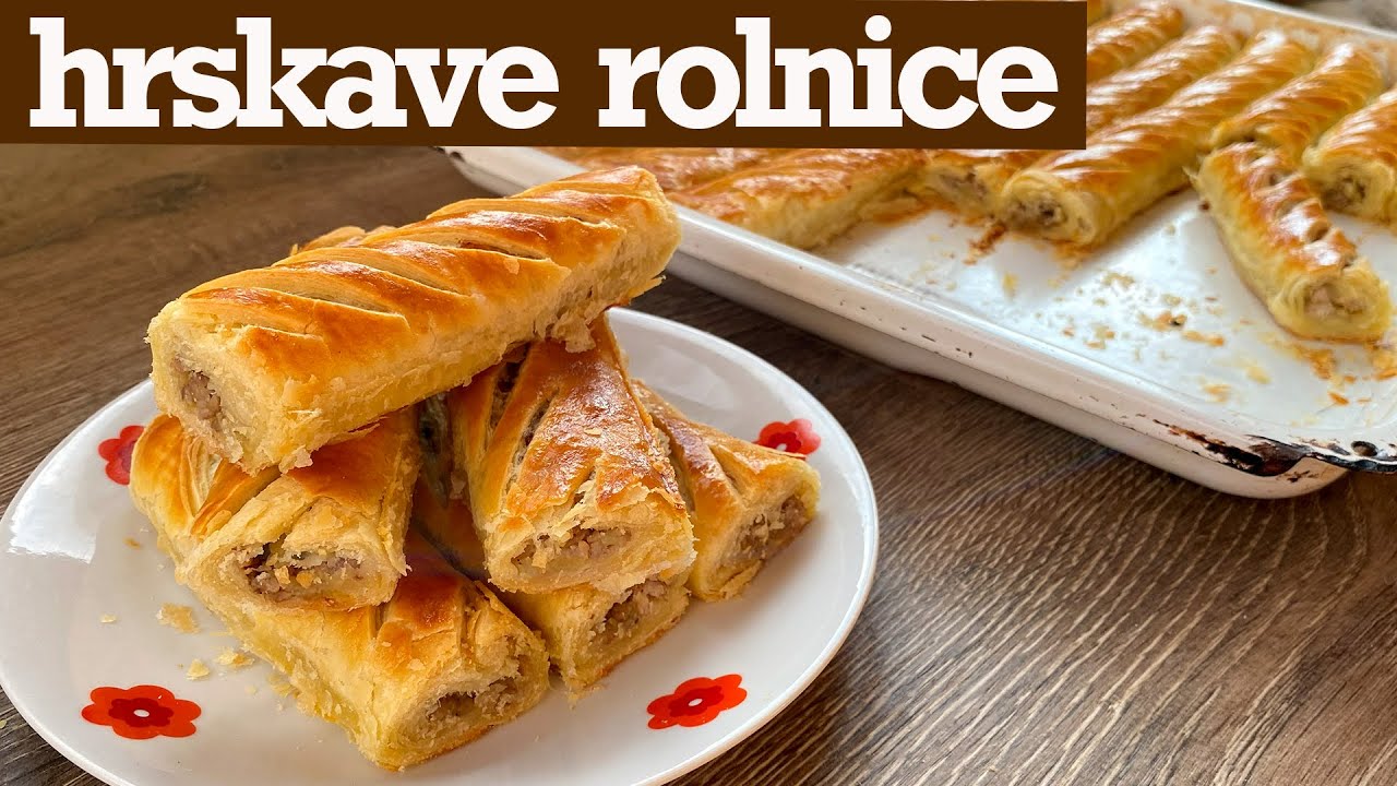 Hrskave rolnice sa mesom * Crispy rolls with meat - YouTube