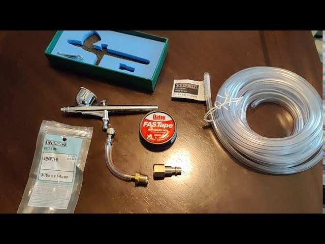 How To Connect Air Brush to Standard Industrial Fitting on Standard /  Regular Size Air Compressor - 