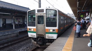 上越線211系A59編成　渋川駅入線