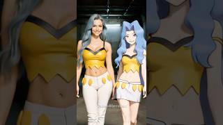 Pokémon Johto Elite Four: Real vs Cartoon 🖤 (Karen, Will, Koga, &amp; More)