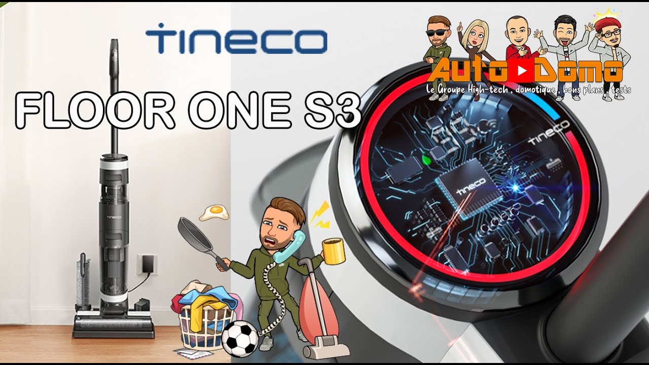TINECO FLOOR ONE S3 , l'aspirateur connecté qui nettoie et aspire ! -  YouTube