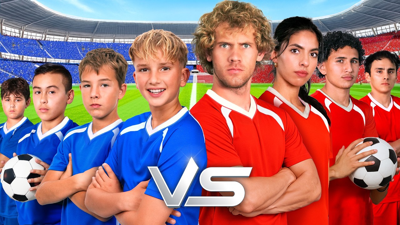 ¡Desafío de FÚTBOL NIÑOS vs. ADULTOS!