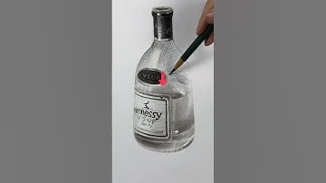 How to Sketch a Glass Bottle #sketchingbasics #arttutorial #pencilsketchingmastery