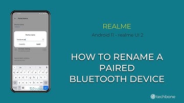 How to Rename a Paired Bluetooth Device - realme [Android 11 - realme UI 2]