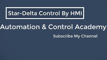 Star Delta Control By HMI in TIA Portal