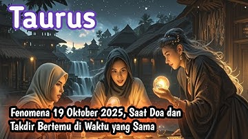 Ramalan Zodiak Taurus Hari Ini‼️Fenomena 19 Oktober 2025, Saat Doa dan Takdir Bertemu 