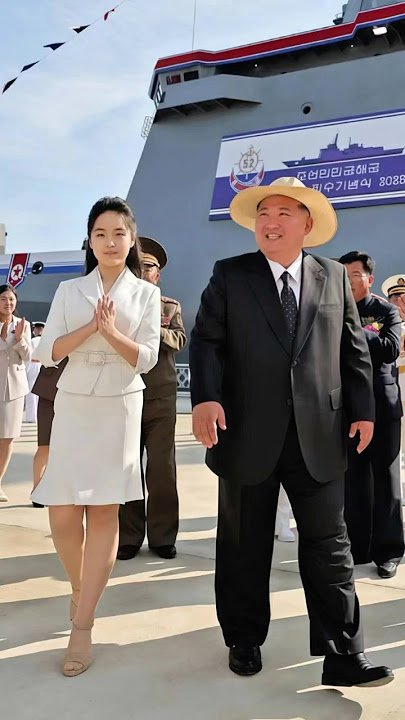 Kim Jong Un presents flags to commanding officers of the KPA Navy's East Sea Fleet #kimjongun #navy