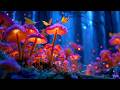 Magical Glowing Mushroom Forest 🍄 Healing Nature Sounds, Soft Flute | Sleep, Healing, Relax