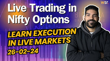Live Trading in Nifty Options | Mukul Choudhary #wsr