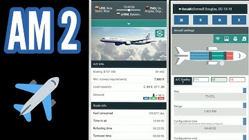AM2 - A/c Route Setting & Seat Configuration | Airline Manager 2 Gameplay