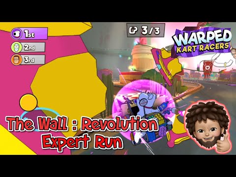 Warped Kart Racers - The Wall : Revolution - Expert Run and the Shortcuts