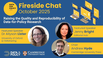 Raising the Quality and Reproducibility of Data-for-Policy Research I DfP Fireside Chat October