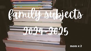 Family Subjects 2024-2025 | Curriculum Picks Ages 8 & 10