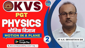 KVS PGT PHYSICS (Motion in a Plane) CLASS-2 (A.K. SRIVASTAVA SIR) DSSSB NVS HTET UP JHARKHAND