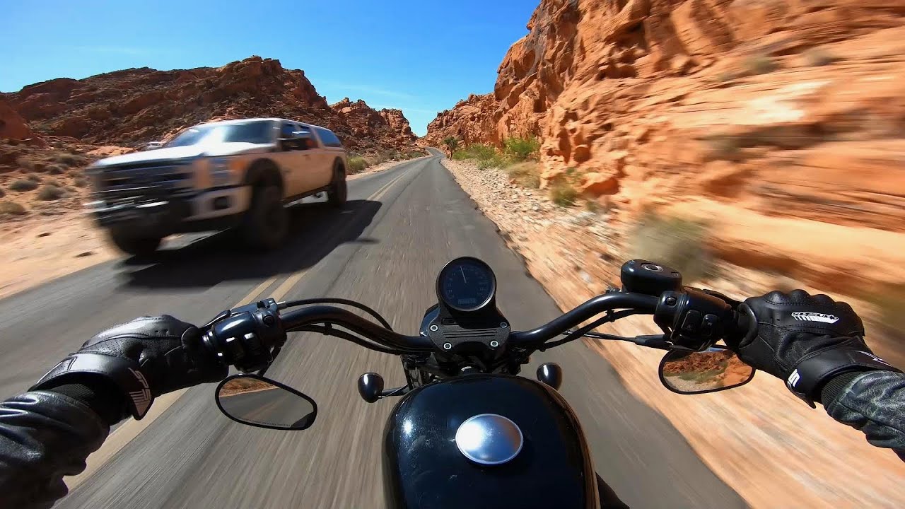 Valley of Fire | Cinematic POV Ride | Pure Engine Sound | Harley Davidson Nightster