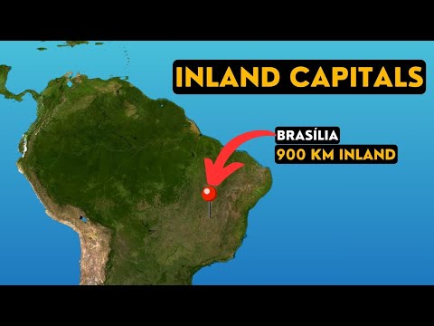What Are The Most Inland Capital Cities