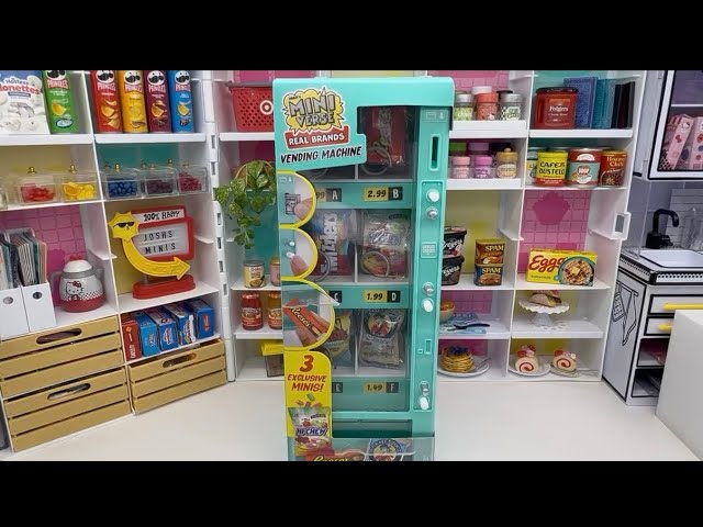 Miniverse Make It Mini Real Brands Vending Machine! Opening! (Teal