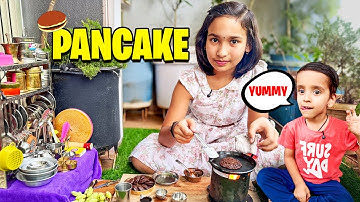 Mini Chocolate Pancakes 🍫🥞 | Real Miniature Cooking | #LearnWithPari