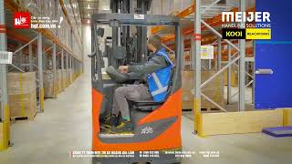 Tối đa hóa kho hàng với xe nâng Linde \& càng double deep  KOOI
