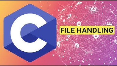 #CDay21 - C Programming | File Handling